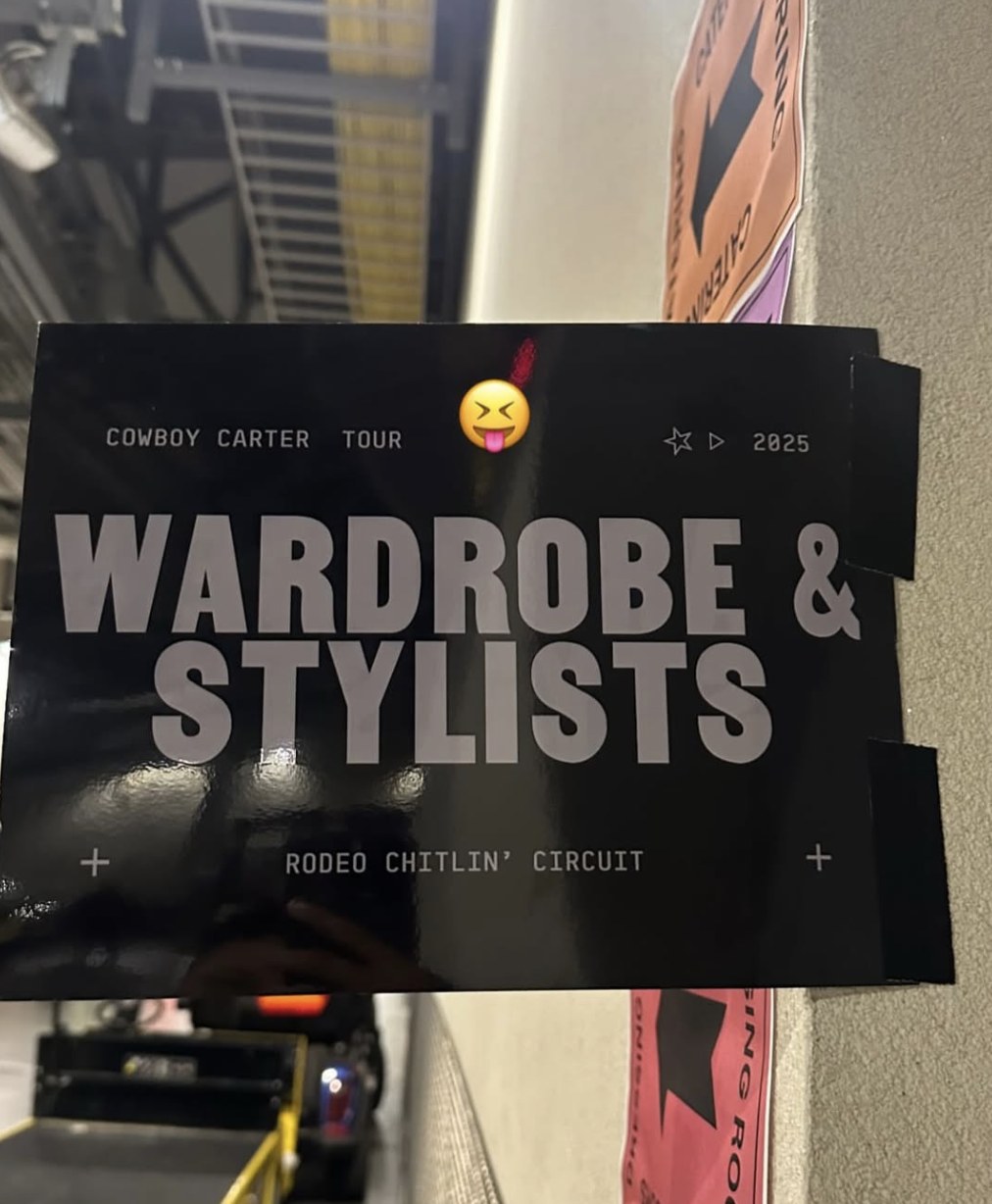 Cowboy Carter Tour wardrobe and stylists sign backstage